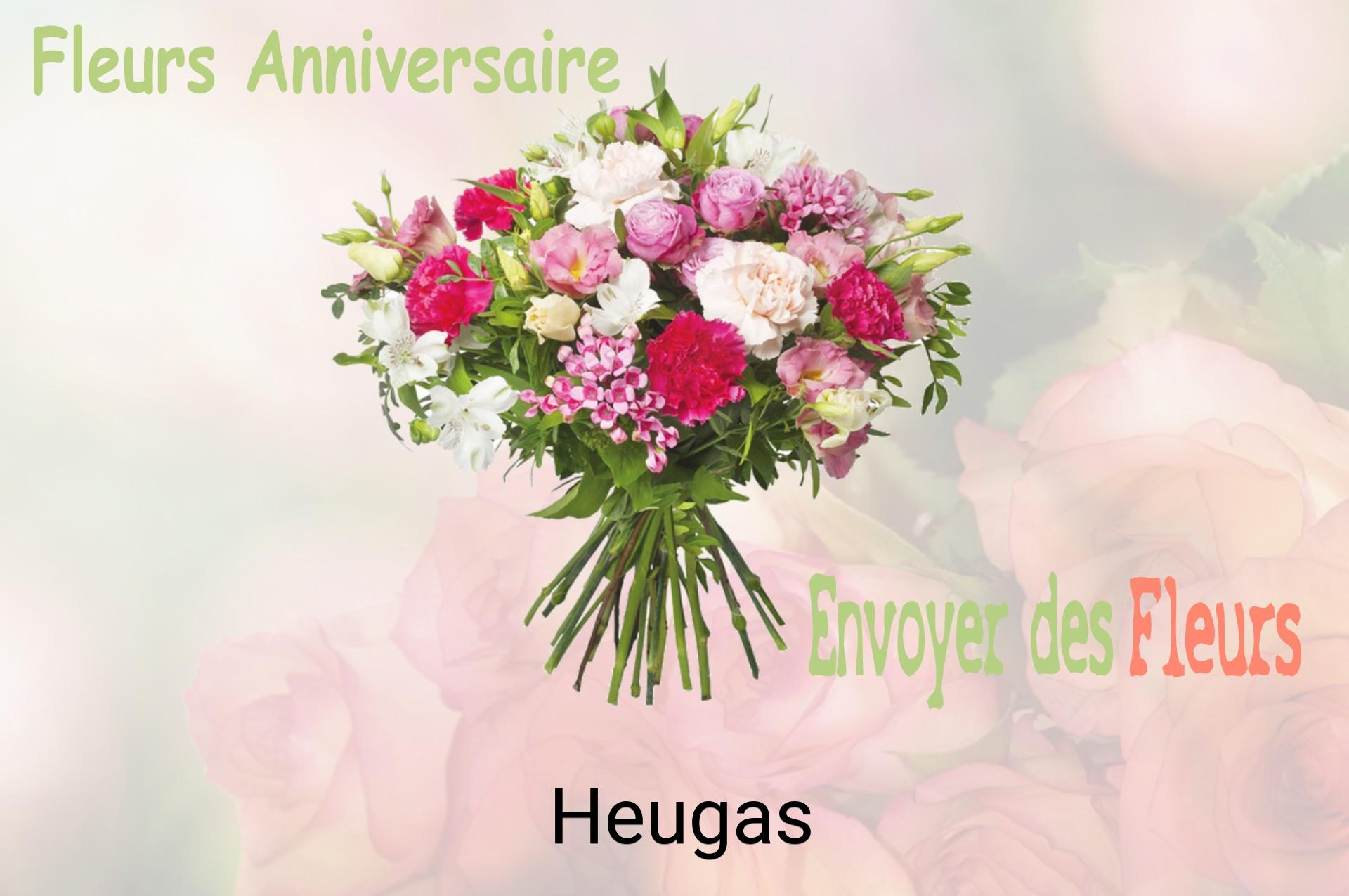 Bouquet de fleurs d’anniversaire livré à Heugas